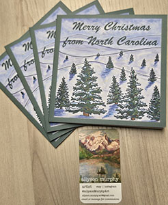 Blank Christmas Note Cards