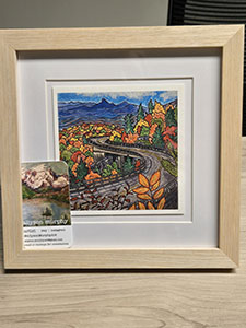 Framed Viaduct Painting