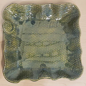 Item #32 Square Pottery Dish