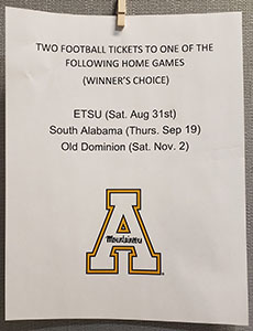 Item #6 2 Tickets to Football Game