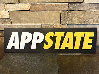 Backlit App State Sign