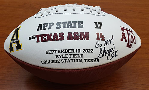 Item #1 Shawn Clark Autographed App/Texas A&M Football