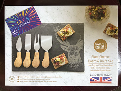 Item #35 Slate Cheeseboard set