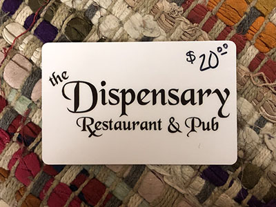 Item #57 Dispensary Restaurant & Pub Gift Card