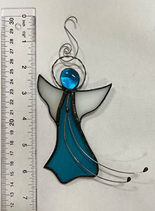 Item #59 Stained Glass Angel Ornament