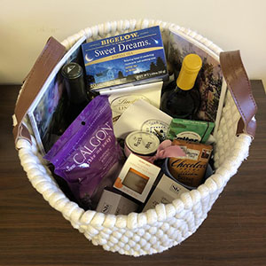 Item #62 University College Mothers' Day Basket w/Wine